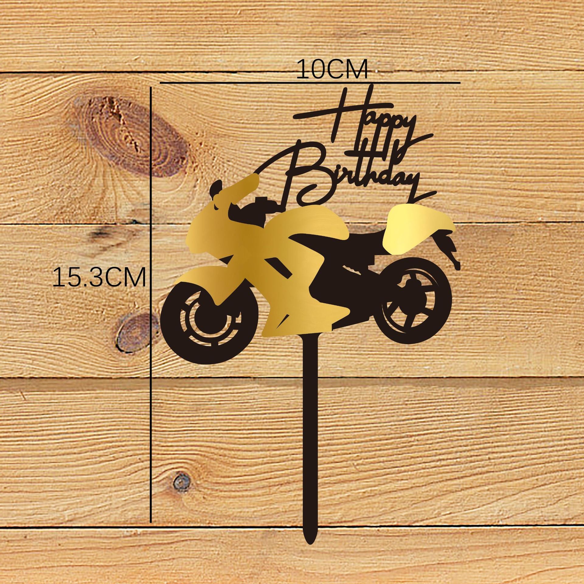 Wholesale 10PCS/PACK Father's Day Happy Acrylic Cake Card Decoration